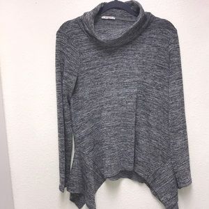 Avon Gray Cowl Neck Flare Bottom Sweater Small Women’s Oversized